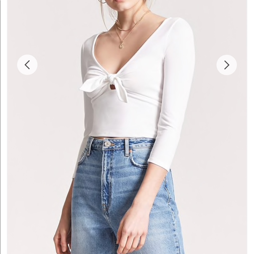 In search of forever 21 bow front top